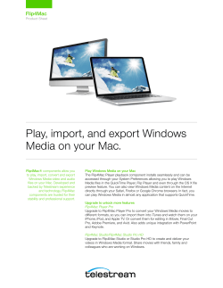 Play, import, and export Windows Media on your Mac.