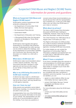 Suspected Child Abuse and Neglect (SCAN) Teams