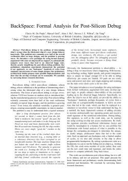 BackSpace: Formal Analysis for Post