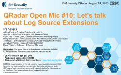 QRadar Open Mic #10: Let`s talk about Log Source Extensions