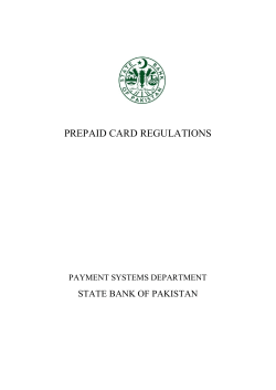 Prepaid Card Regulations
