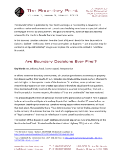 The Boundary Point - Four Point Learning