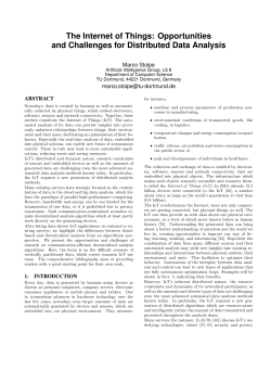 Opportunities and Challenges for Distributed Data Analysis