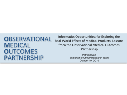 observational medical outcomes partnership