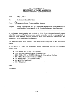 14.1 - Water and Power Employees` Retirement Plan