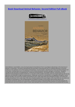 Book Animal Behavior, Second Edition