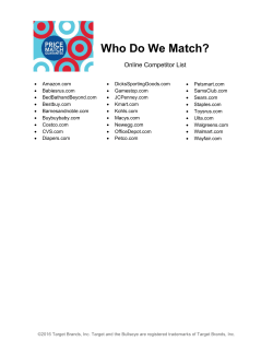 Who Do We Match? - Target Corporate