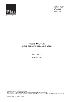 predicting utility under satiation and habituation