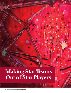 Making Star Teams Out of Star Players