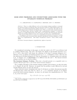 SOME OPEN PROBLEMS AND CONJECTURES ASSOCIATED