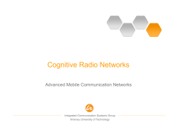 Cognitive Radio Networks