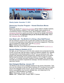 Honest Elections Moves Forward One Week Left