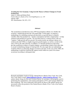 Tracking the New Economy: Using Growth Theory to Detect