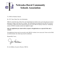 Gary Fisher Fine Arts Scholarship