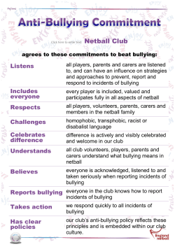 Anti Bullying Commitment
