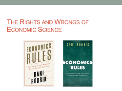 The Rights and Wrongs of Economic Science (January 2017)