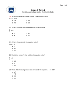 Q9: Solve the following