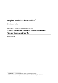 People`s Alcohol Action Coalition Select Committee on Action to