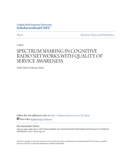 spectrum sharing in cognitive radio networks with quality of service