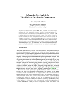 Information Flow Analysis for Valued