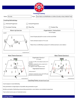 NSCAA Advanced National Session Plan