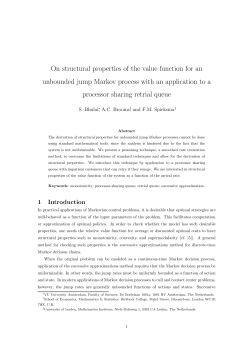 On structural properties of the value function for an unbounded jump