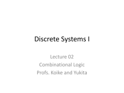 Discrete Systems I
