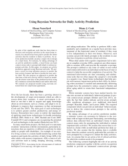 Using Bayesian Networks for Daily Activity Prediction