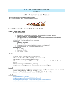 2013/ Principles of Macroeconomics Spring 2016 Module 3