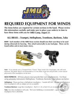 MRD CAMP - Required Items 2016