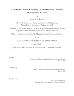 Automated Proof Checking in Introductory Discrete Mathematics