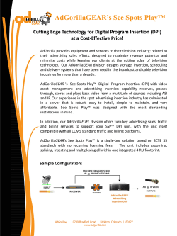 AdGorillaGEAR`s See Spots Play&trade;