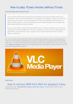 How to play iTunes movies without iTunes
