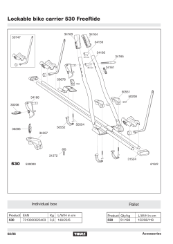 Lockable bike carrier 530 FreeRide