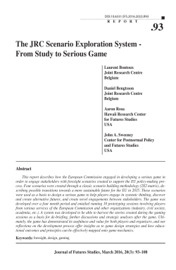 The JRC Scenario Exploration System