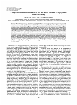 Comparative Performance of Bayesian and AIC