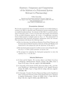 Existence, Uniqueness and Computation of the