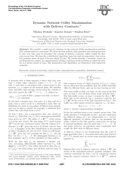 Dynamic Network Utility Maximization with Delivery Contracts