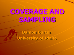 Coverage and Sampling