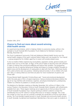 Chance to find out more about award