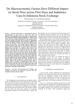 Do Macroeconomic Factors Have Different Impact on Stock Price