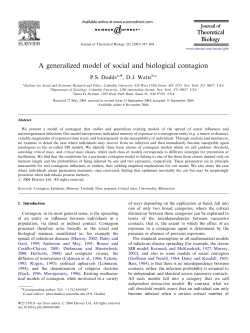 A generalized model of social and biological contagion