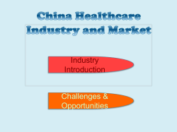 China Healthcare Industry and Market