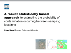 A robust statistically based approach to estimating the probability of