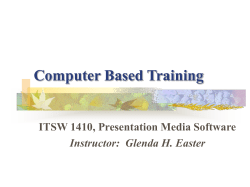 Computer Based Training