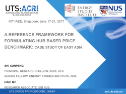 acri.uts.edu.au The framework (2) Basic requirements to all hubs