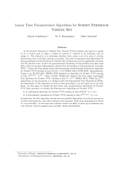 Linear Time Parameterized Algorithms for Subset Feedback Vertex Set