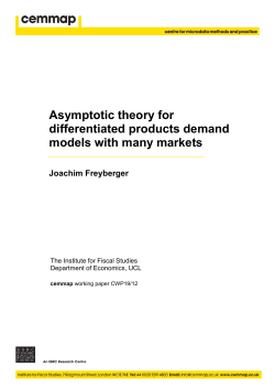 Asymptotic theory for differentiated products demand