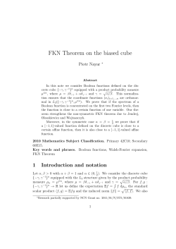 FKN Theorem on the biased cube