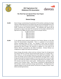 2017 Agriscience Fair Oklahoma FFA Association Devon Energy
